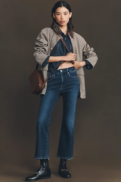 Good American Soft Tech Legs Crop Bootcut Jeans