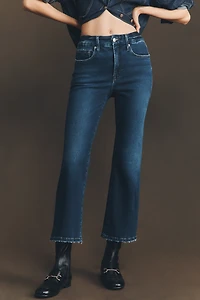 Good American Soft Tech Legs Crop Bootcut Jeans