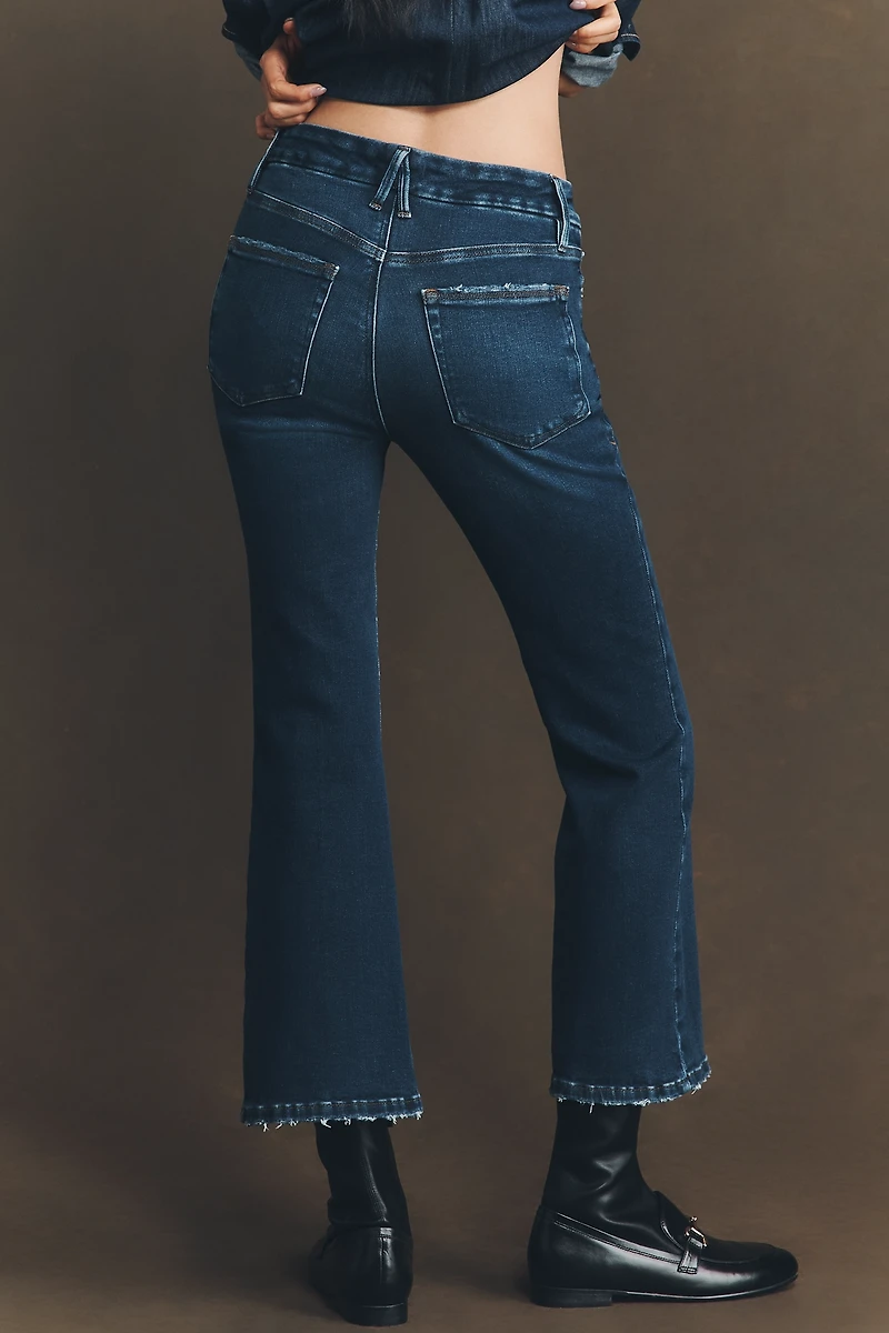 Good American Soft Tech Legs Crop Bootcut Jeans