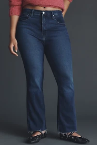Good American Soft Tech Standard Kick-Flare Jeans