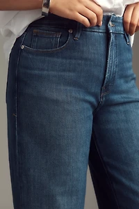 Good American Soft Tech Waist Palazzo Crop Jeans