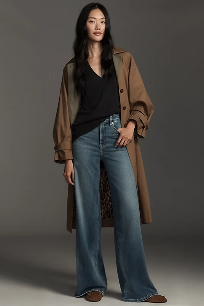 Good American Soft Tech Skate Wide-Leg Jeans