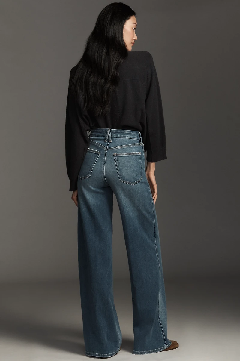 Good American Soft Tech Skate Wide-Leg Jeans