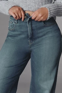 Good American Soft Tech Skate Wide-Leg Jeans