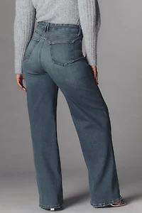 Good American Soft Tech Skate Wide-Leg Jeans