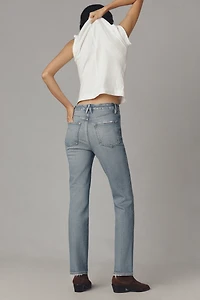 Good American Soft Tech Curve High-Rise Straight Jeans