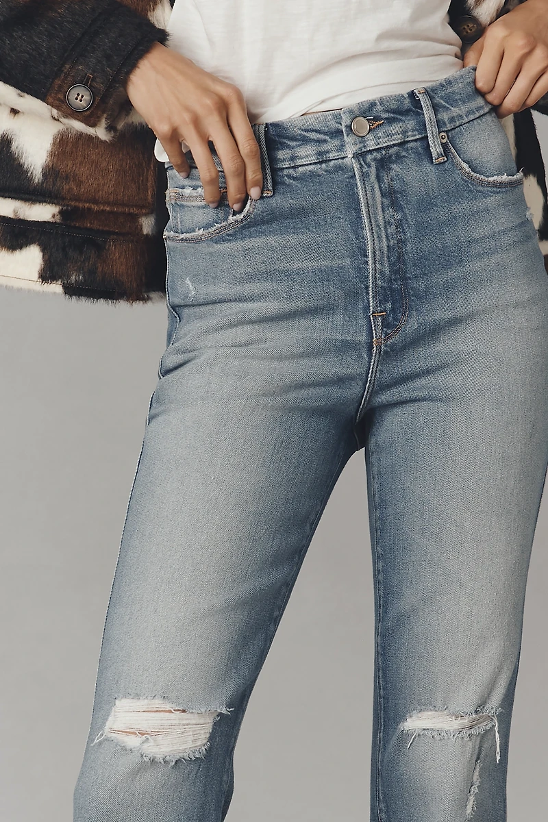 Good American Soft Tech Curve High-Rise Straight Jeans