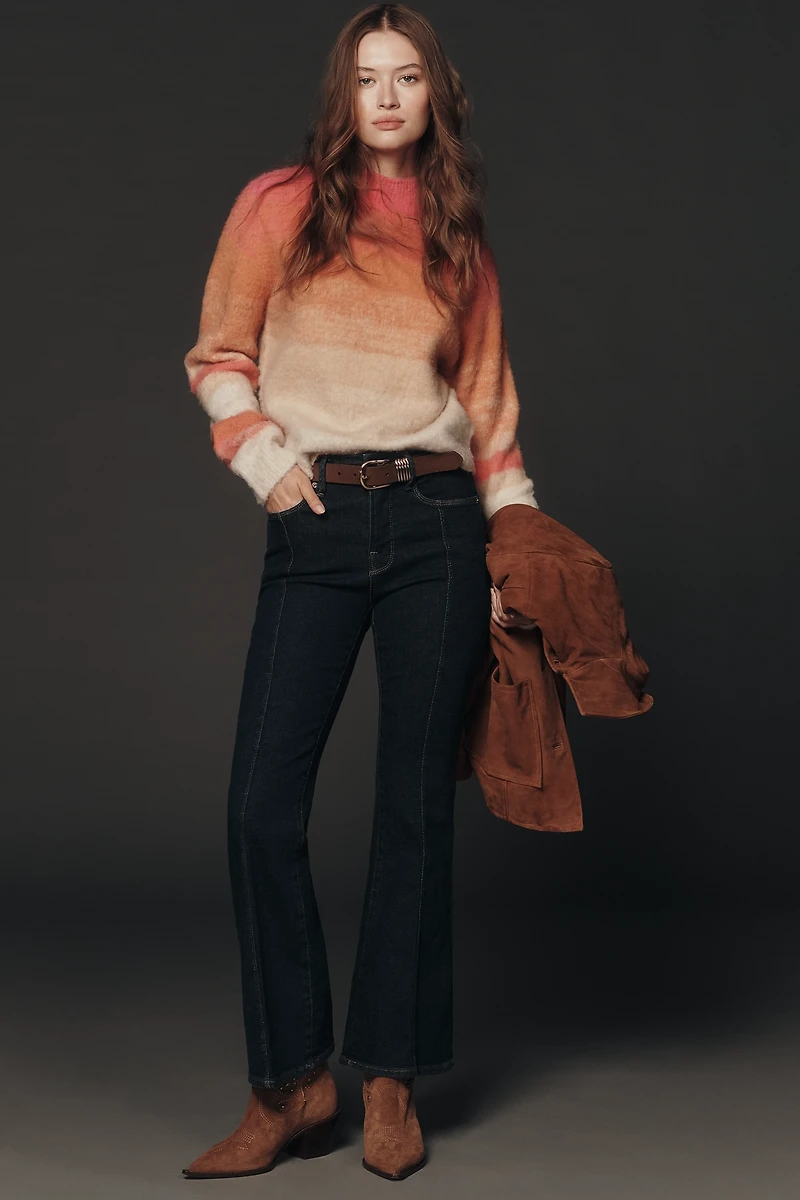 Good American Petite High-Rise Flare Jeans