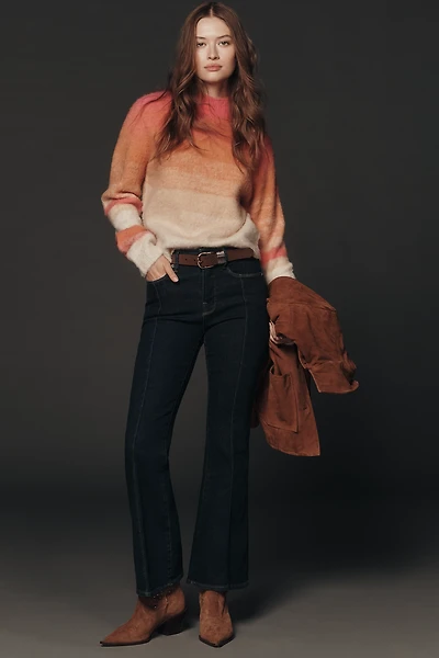 Good American Petite High-Rise Flare Jeans