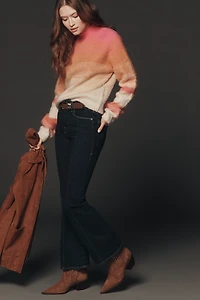 Good American Petite High-Rise Flare Jeans