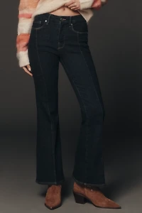 Good American Petite High-Rise Flare Jeans