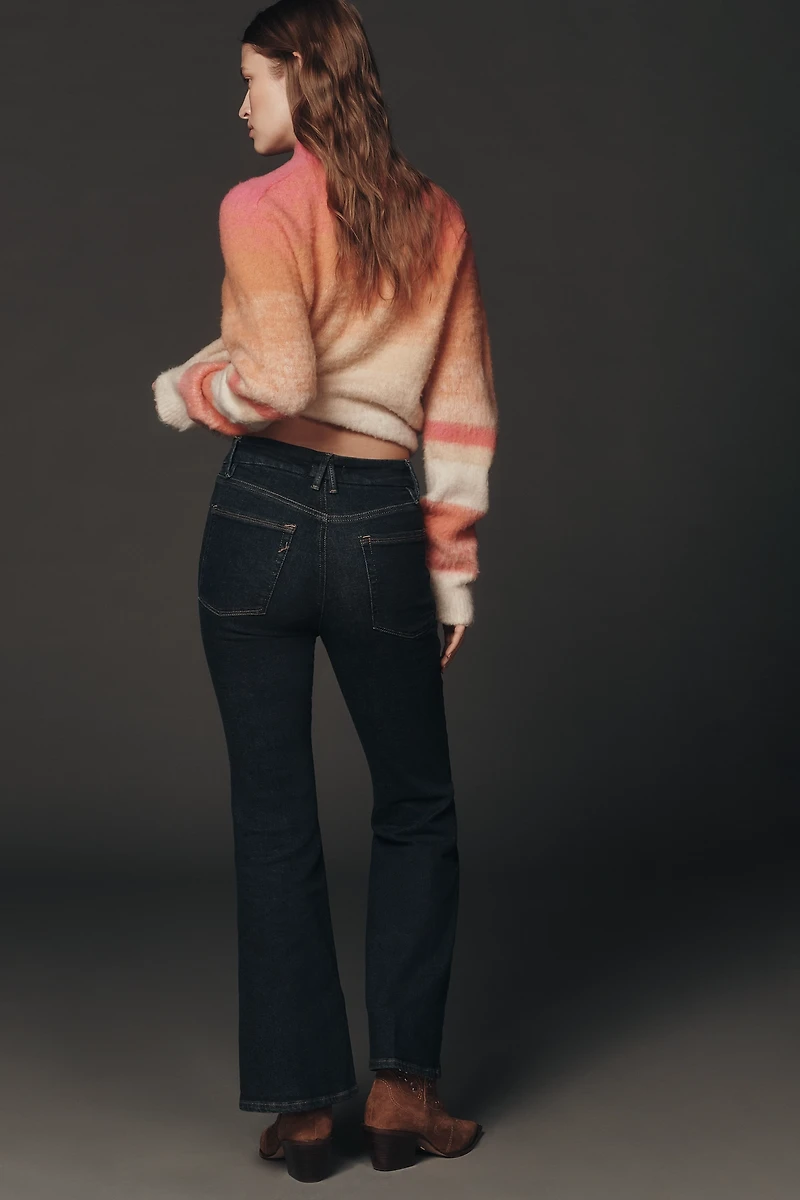 Good American Petite High-Rise Flare Jeans