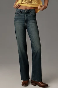 Good American True High-Rise Straight Jeans