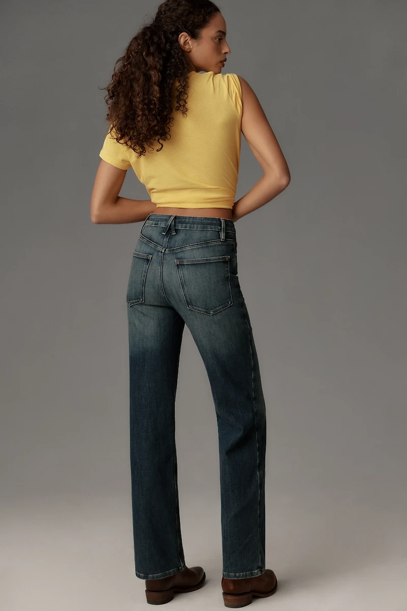 Good American True High-Rise Straight Jeans