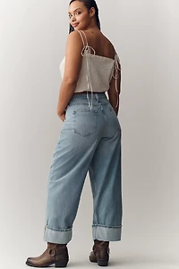 Good American Standard Baggy Cuffed Jeans