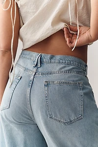 Good American Standard Baggy Cuffed Jeans