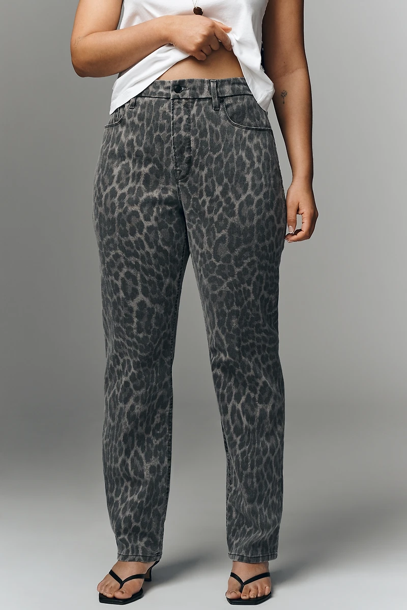 Good American Icon Straight-Leg Jeans