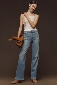 Good American True High-Rise Straight-Leg Jeans