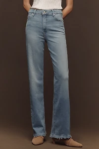 Good American True High-Rise Straight-Leg Jeans