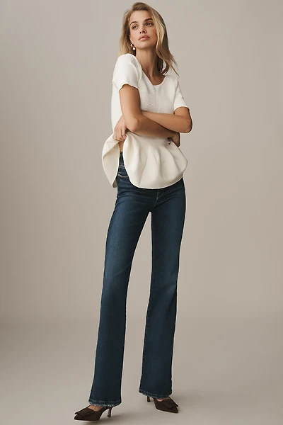 Good American Soft Tech Classic High-Rise Bootcut Jeans