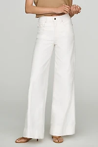 Good American Waist High Rise Wide Leg Palazzo Jeans