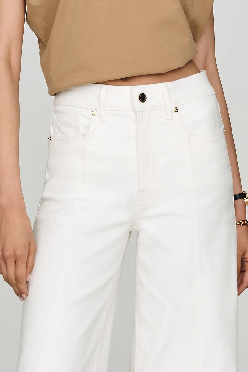 Good American Waist High Rise Wide Leg Palazzo Jeans