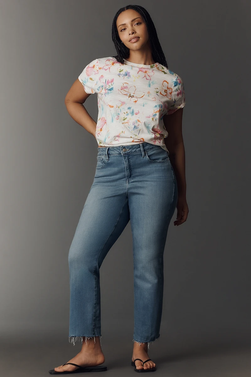 Good American Soft-Tech Legs High-Rise Straight-Leg Jeans