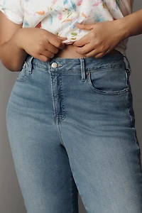 Good American Soft-Tech Legs High-Rise Straight-Leg Jeans