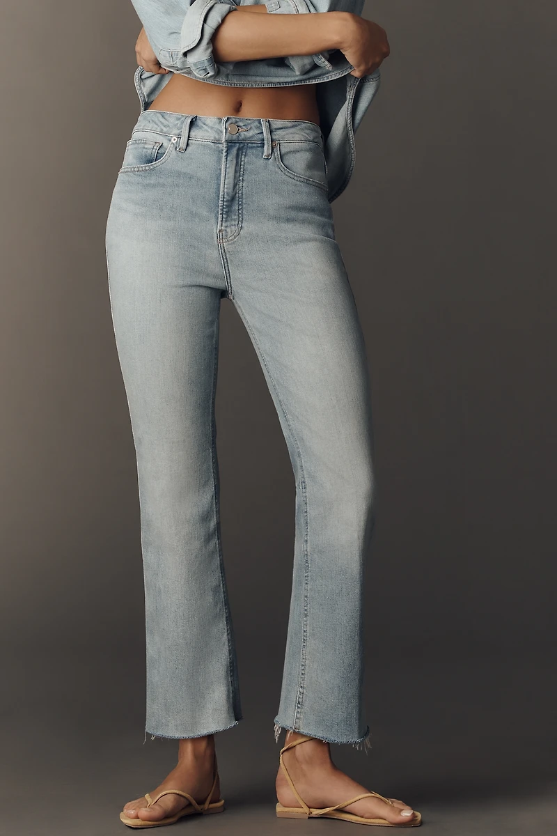 Good American Kick High-Rise Flare Jeans