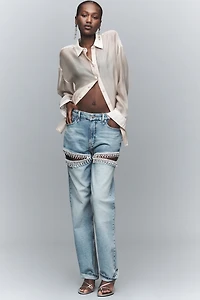 Good American Icon High-Rise Straight Jeans