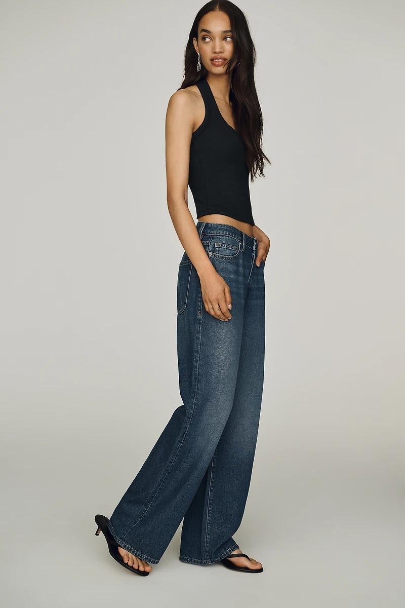 Good American Weightless High-Rise Wide-Leg Jeans