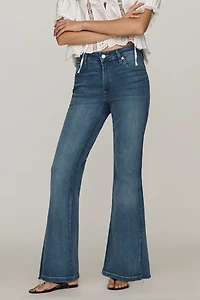 Good American Soft Tech High-Rise Bootleg Jeans