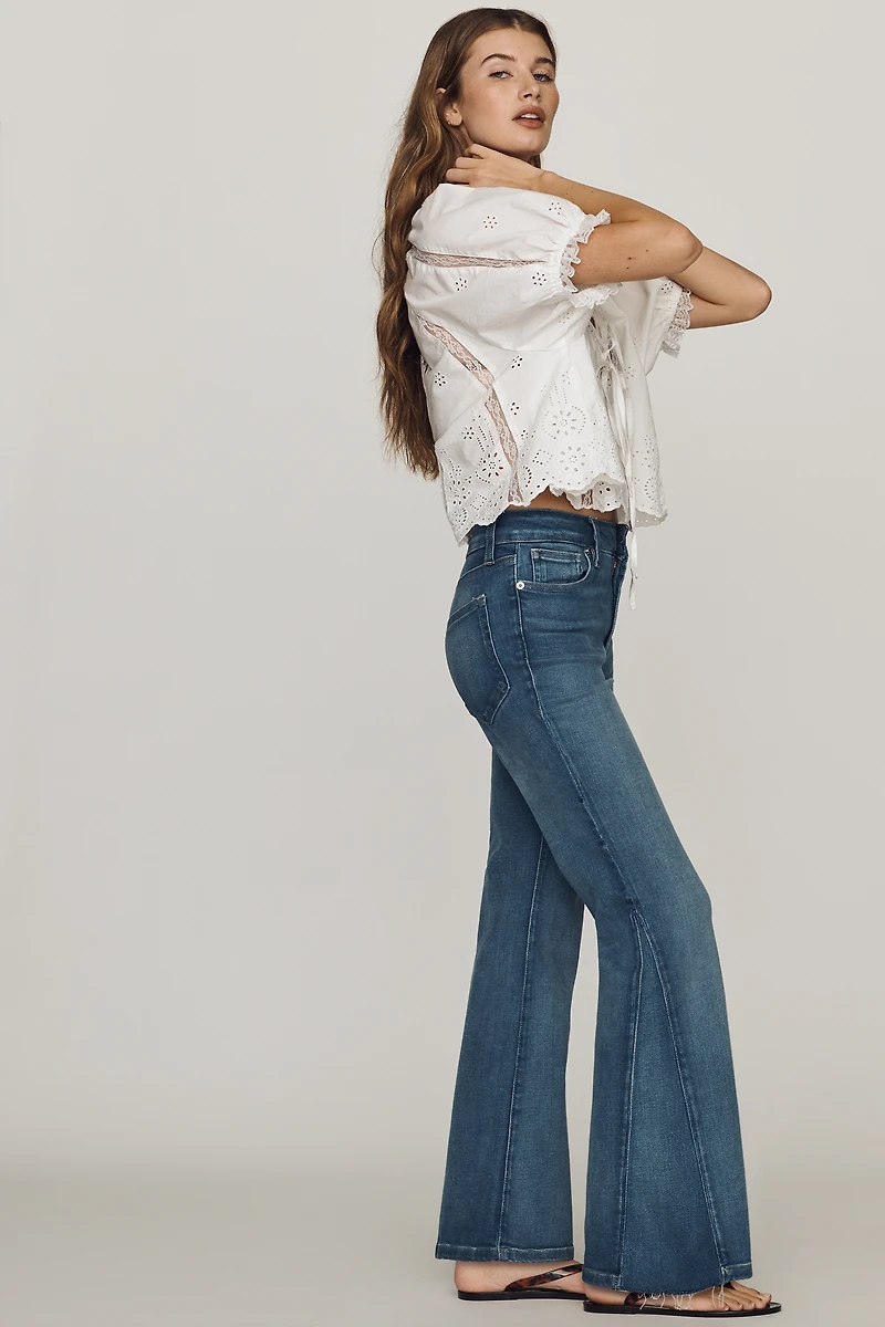 Good American Soft Tech High-Rise Bootleg Jeans