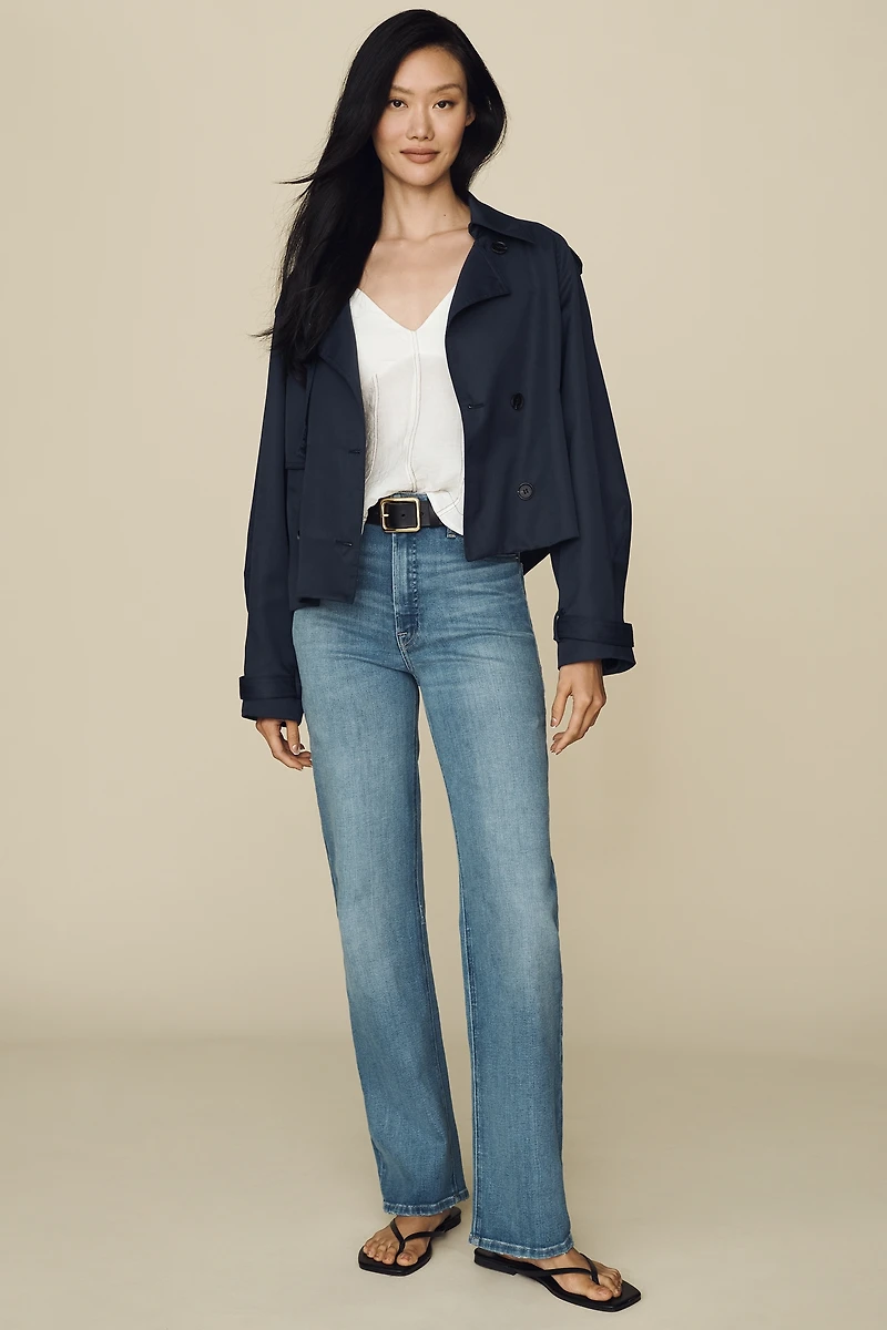 Good American Soft Tech True High Rise Straight Jeans