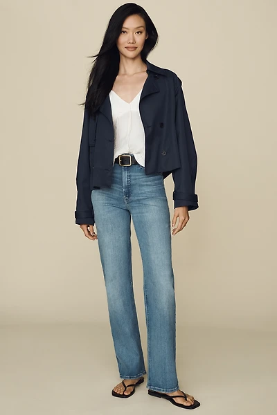 Good American Soft Tech True High Rise Straight Jeans