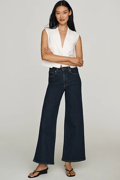 Good American Waist Palazzo Ankle Jeans