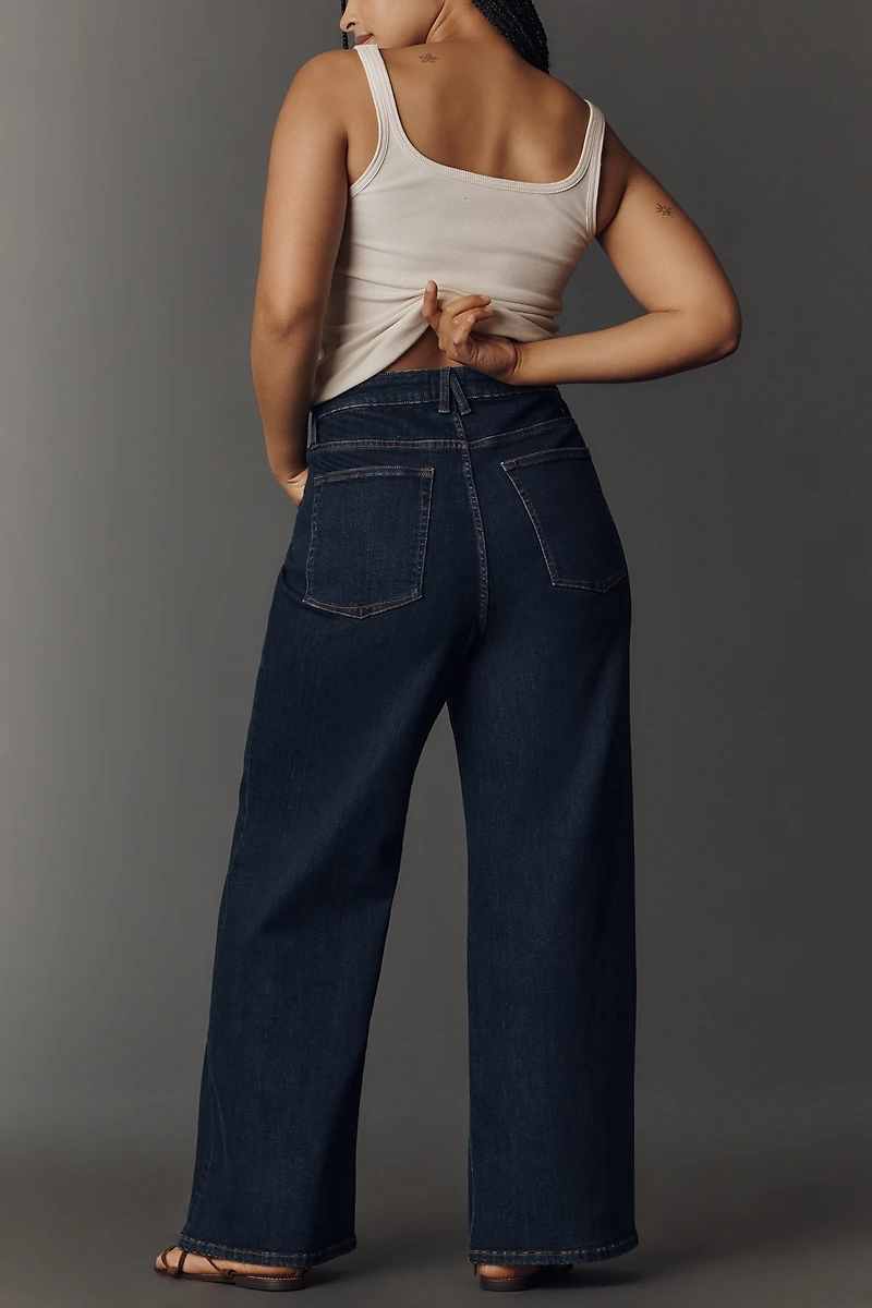 Good American Waist Palazzo Ankle Jeans
