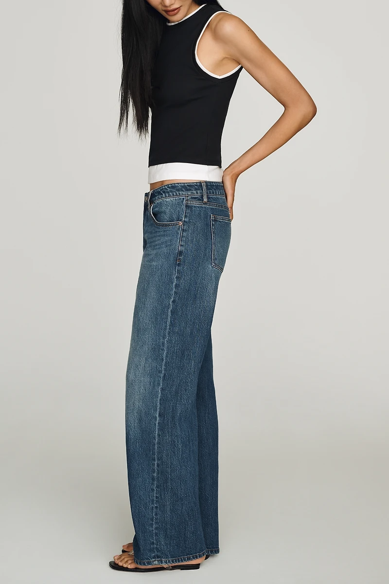 Good American Low Loose Low-Rise Wide-Leg Jeans