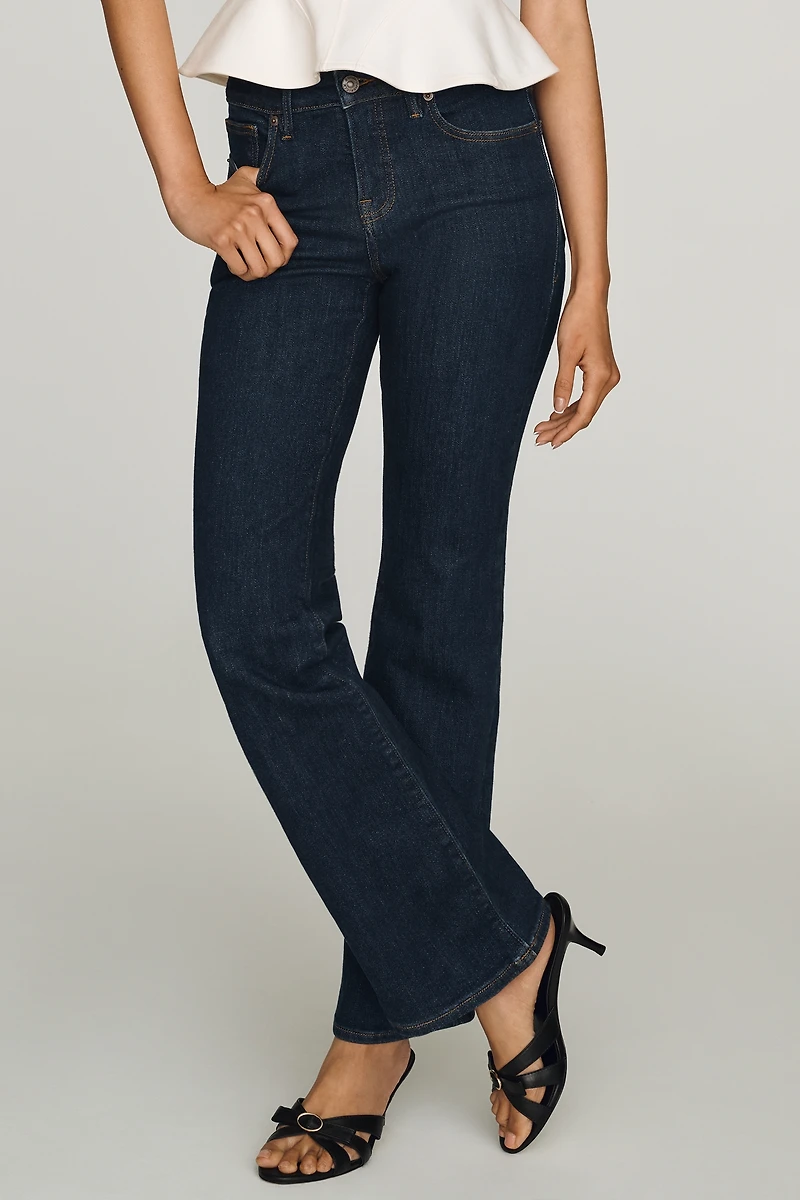 Good American Low-Rise Bootcut Jeans