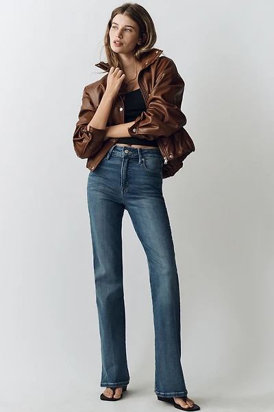 Good American Soft Tech Classic High-Rise Bootcut Jeans