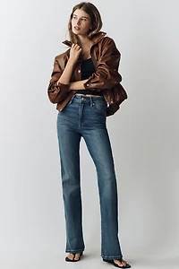Good American Soft Tech Classic High-Rise Bootcut Jeans