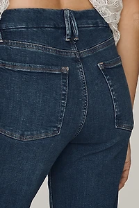 Good American Legs Mid Rise Straight Leg Jeans
