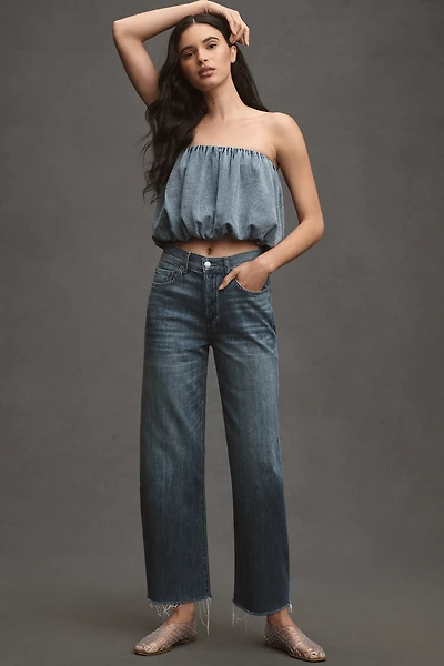 LE JEAN Nomad High-Rise Tapered Ankle Jeans