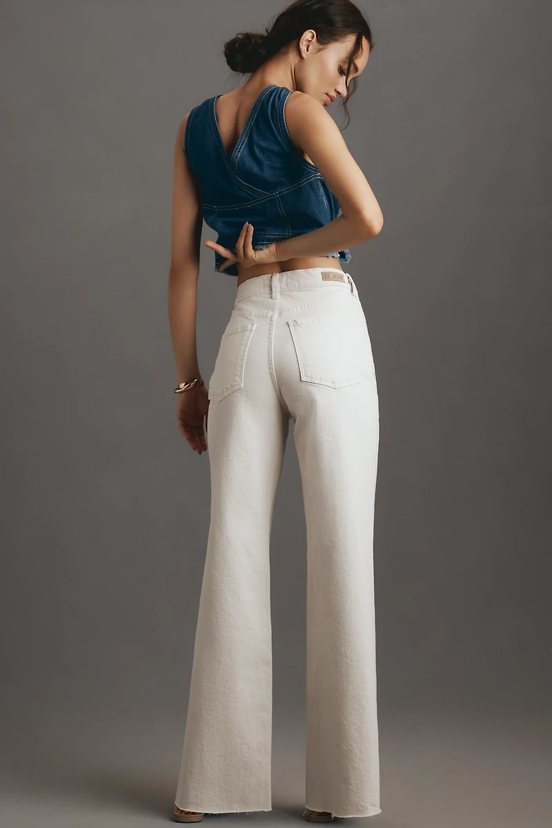 LE JEAN Column High-Rise Straight-Leg Jeans