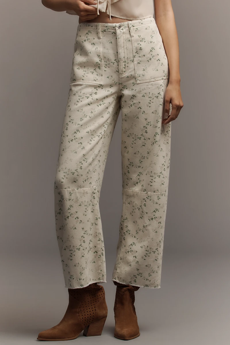 LE JEAN Utility High-Rise Soft Barrel Jeans