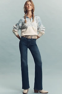 LE JEAN Baby Bootcut High-Rise Jeans