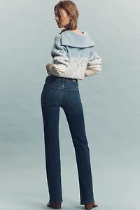 LE JEAN Baby Bootcut High-Rise Jeans