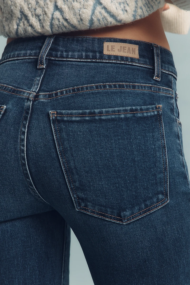 LE JEAN Baby Bootcut High-Rise Jeans