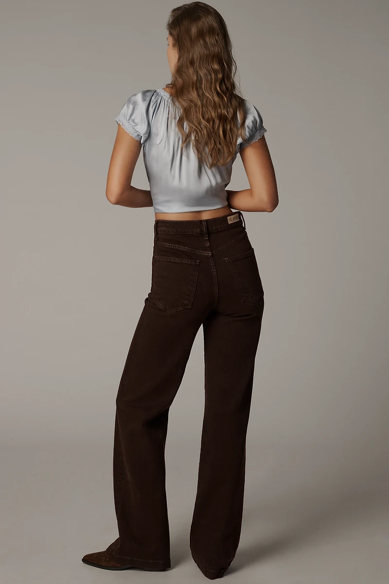 LE JEAN Nomad Velvet High-Rise Taper Jeans