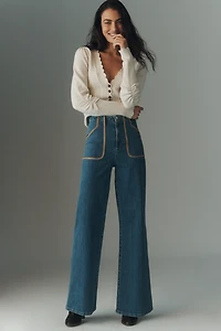 LE JEAN Joni High-Rise Flare Jeans